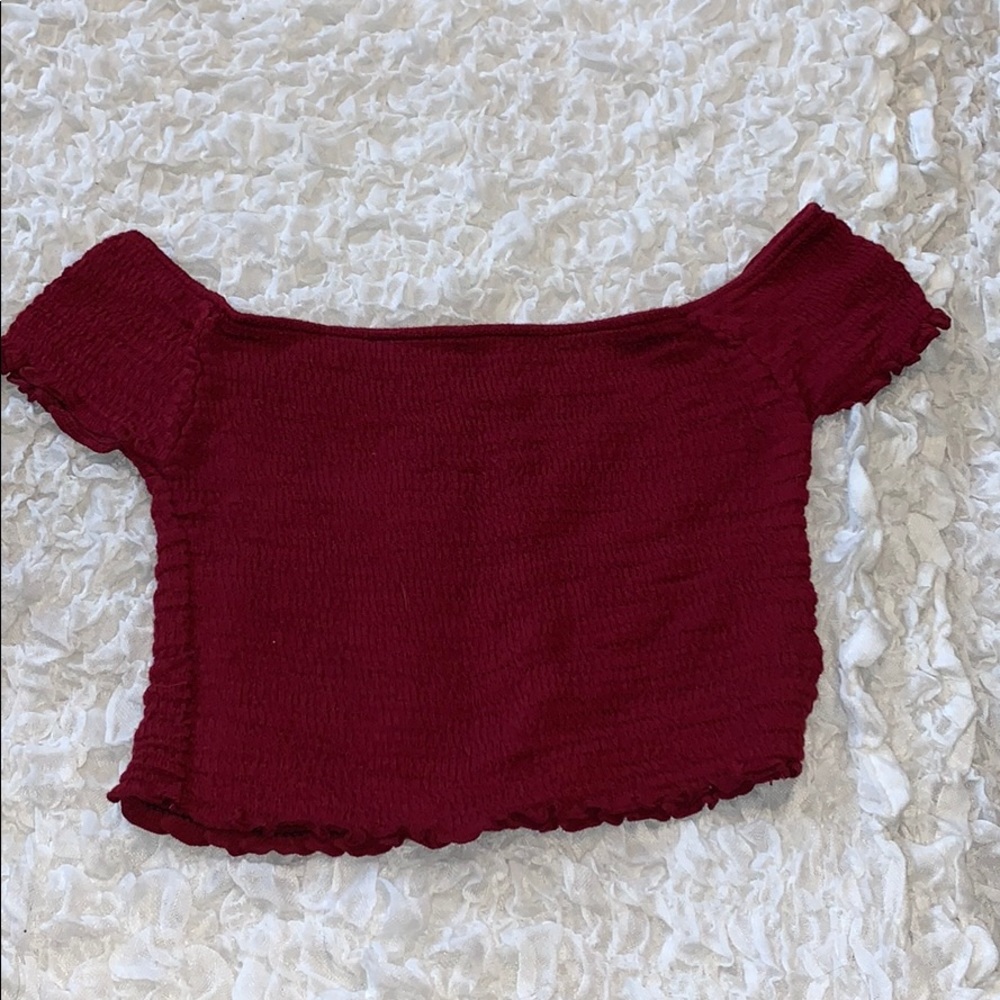 off the shoulder crop top